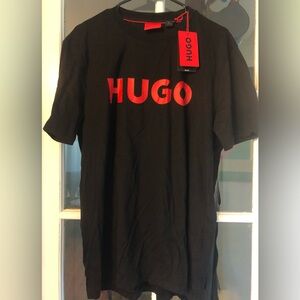 HUGO BOSS Red and Black T- shirt LARGE